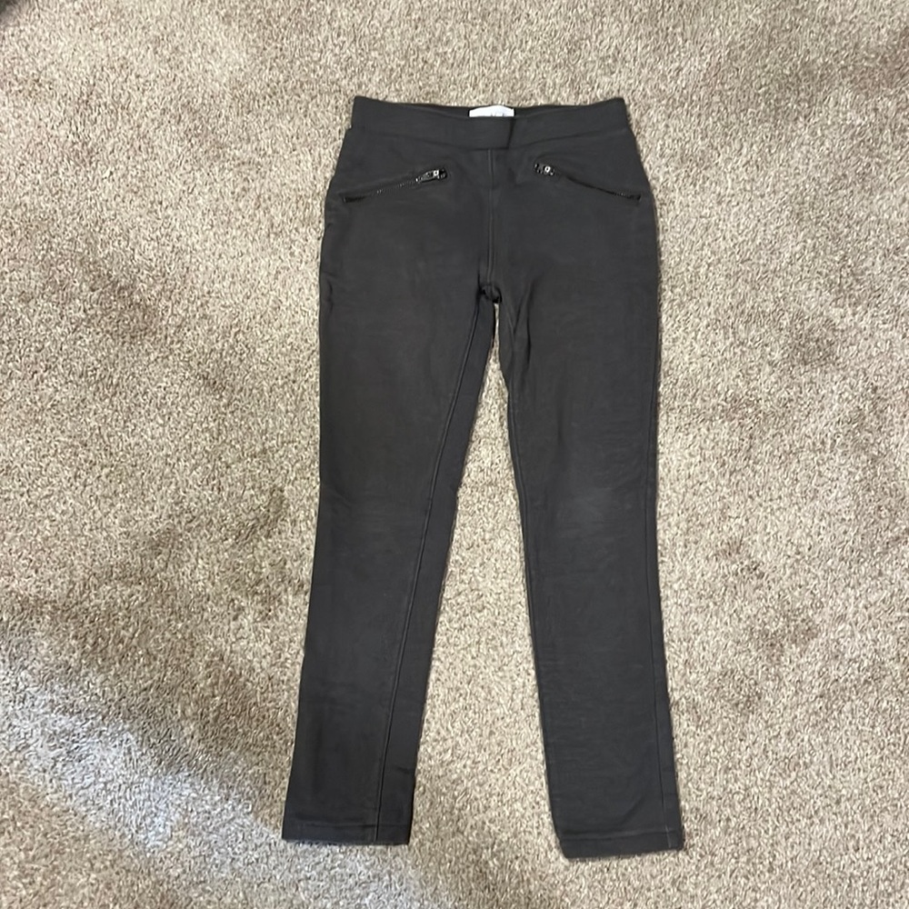 Children’s Place Gray Moto Zip Leggings